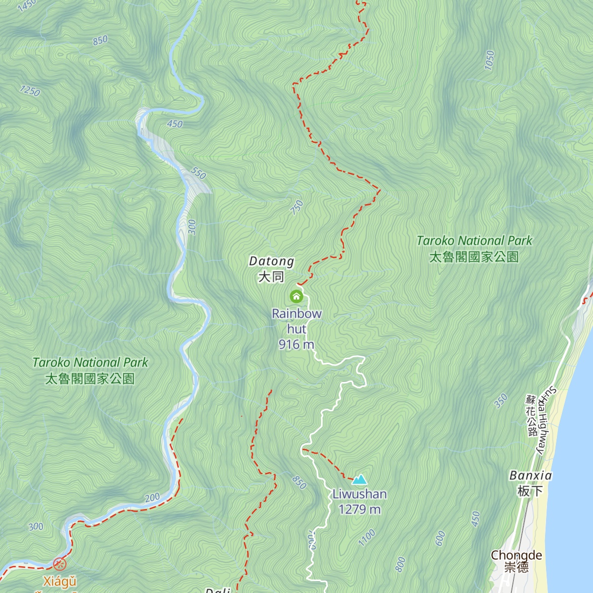 Rainbow hut map