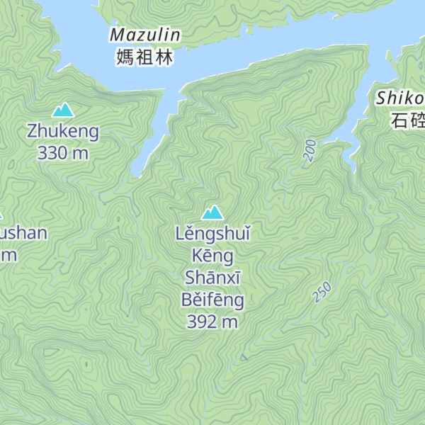 Map of Lěngshuǐ Kēng Shānxī Běifēng