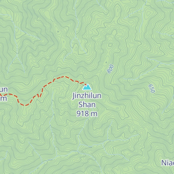 Map of Jinzhilun Shan