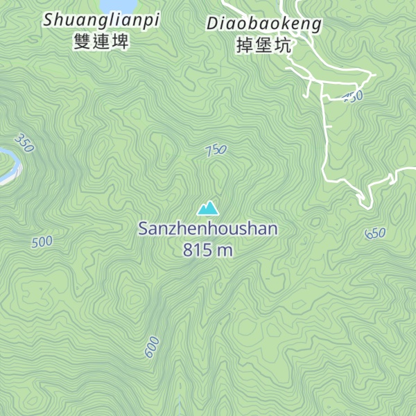 Map of Sanzhenhoushan