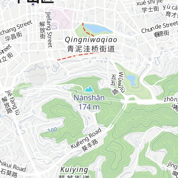 Map of Nánshān