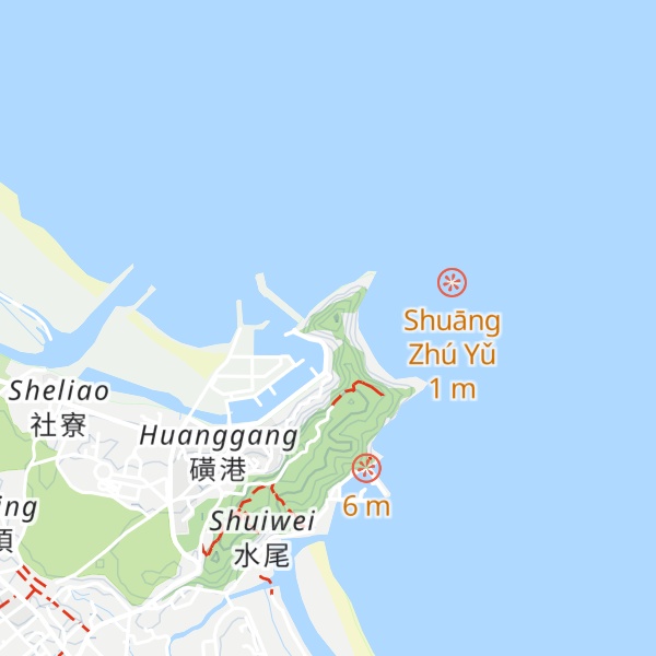 Map of Huanggang Shan
