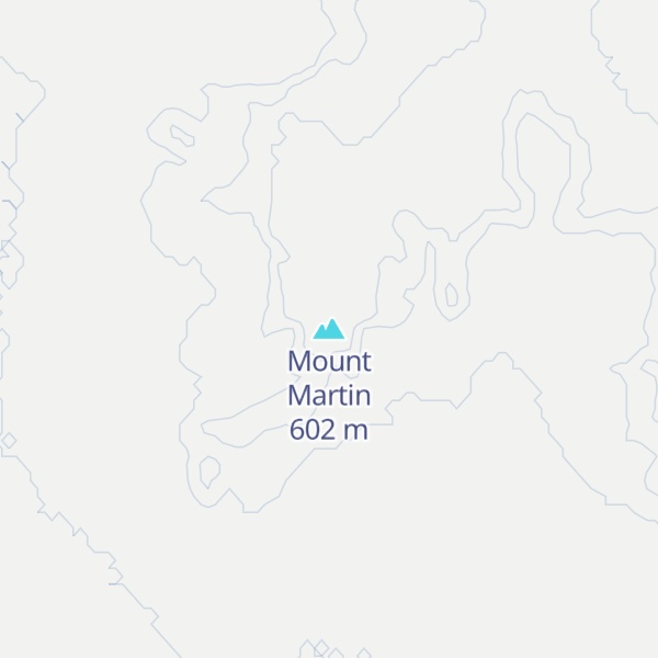 Map of Mount Martin