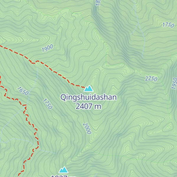 Map of Qingshuidashan