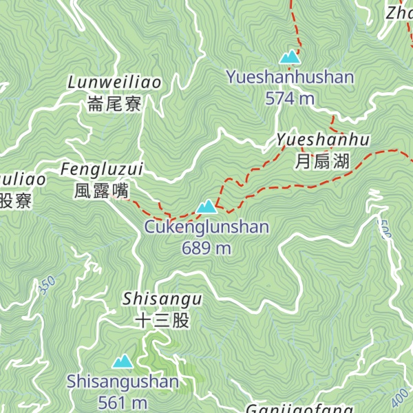 Map of Cukenglunshan