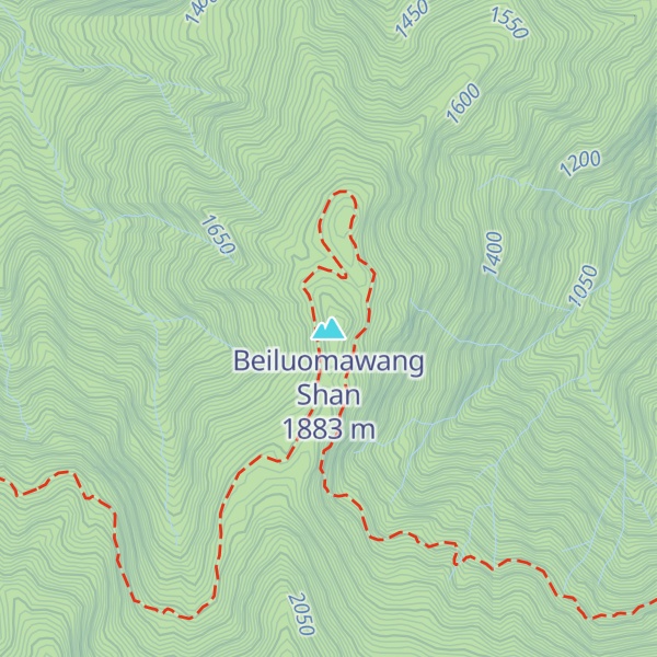 Map of Beiluomawang Shan