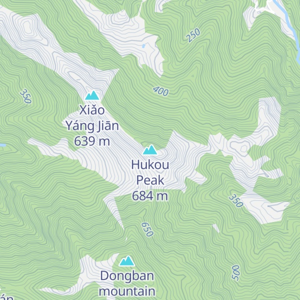 Map of Hukou Peak