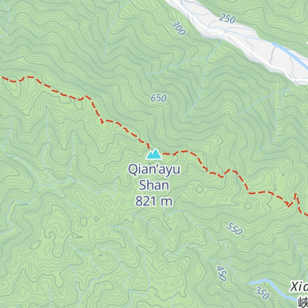 Map of Qian’ayu Shan