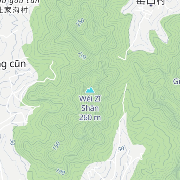 Map of Wéi Zǐ Shān