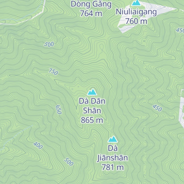 Map of Dà Dān Shān