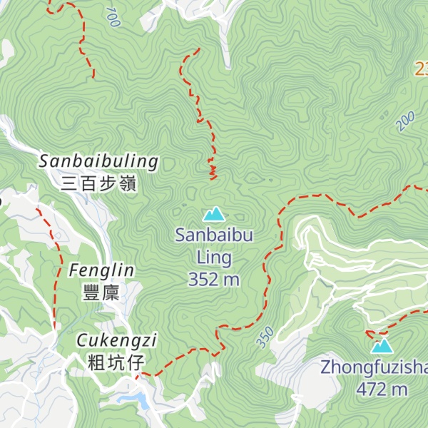 Map of Sanbaibu Ling