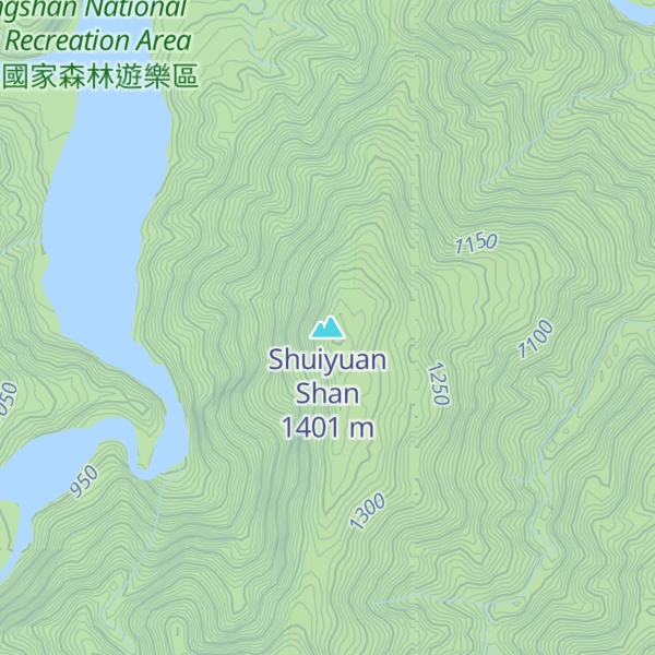 Map of Shuiyuan Shan