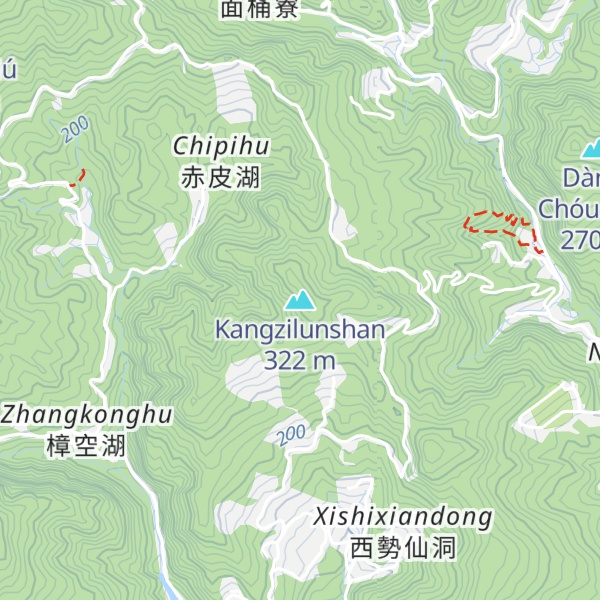 Map of Kangzilunshan