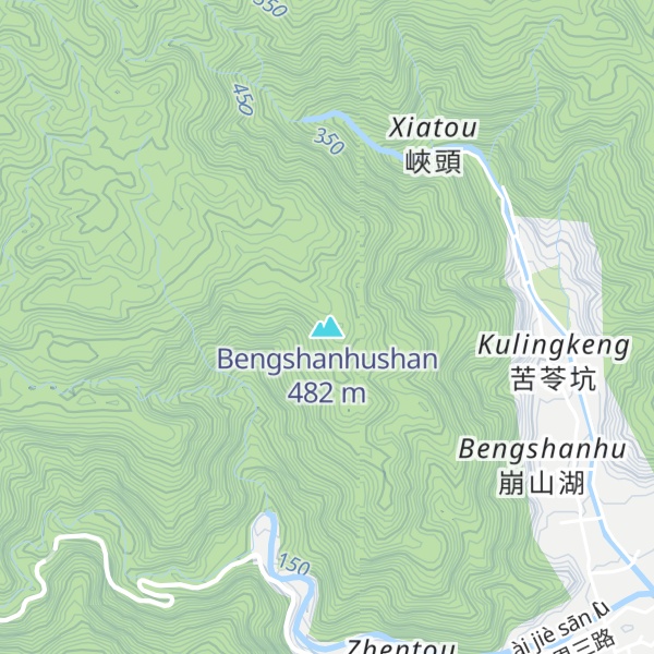 Map of Bengshanhushan