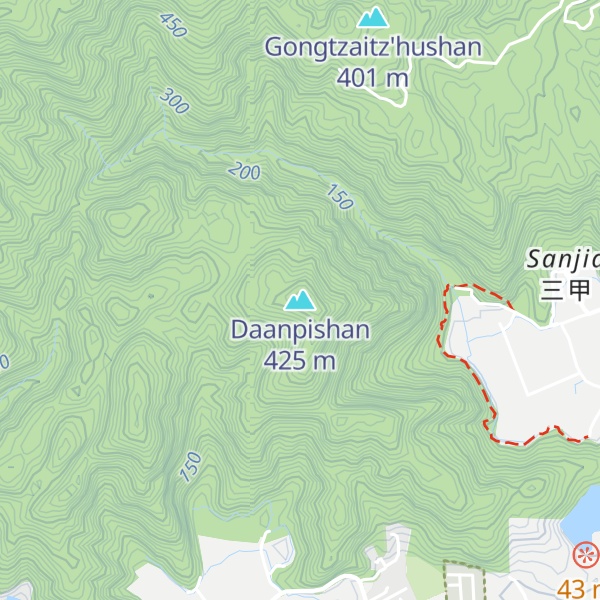 Map of Daanpishan