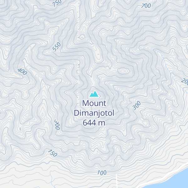 Map of Mount Dimanjotol