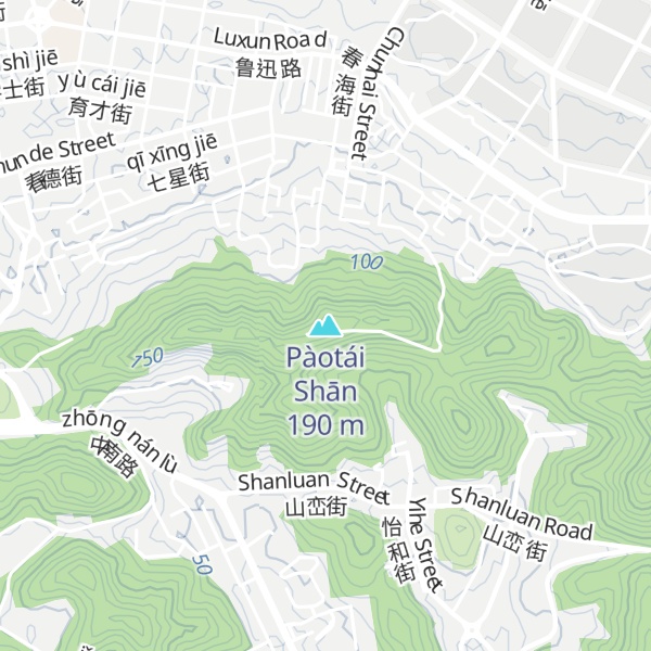 Map of Pàotái Shān