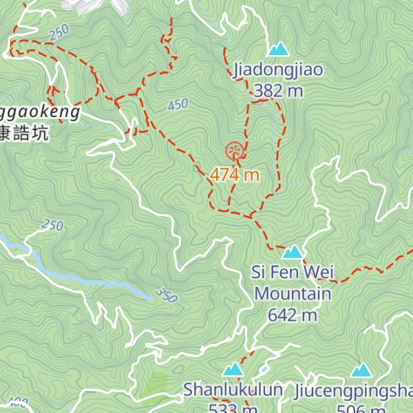 Map of Heshangtoushan