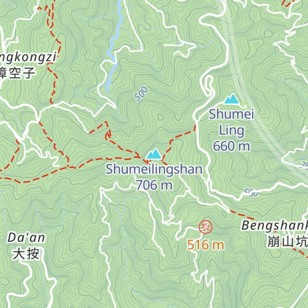 Map of Shumeilingshan