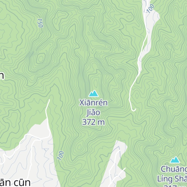 Map of Xiānrén Jiǎo