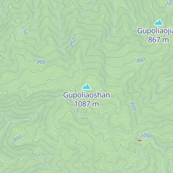 Map of Gupoliaoshan