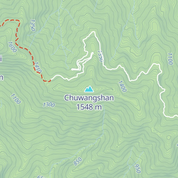 Map of Chuwangshan