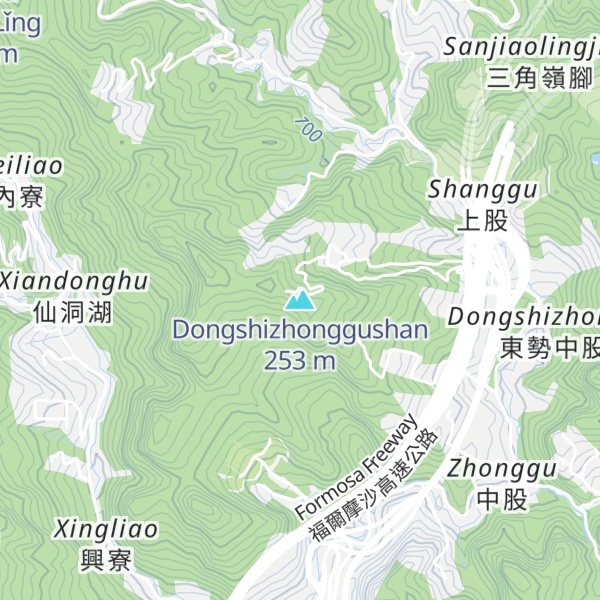 Map of Dongshizhonggushan