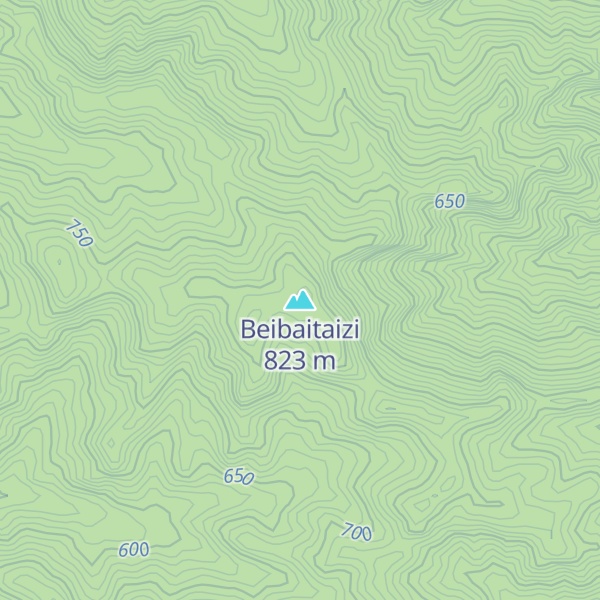 Map of Beibaitaizi