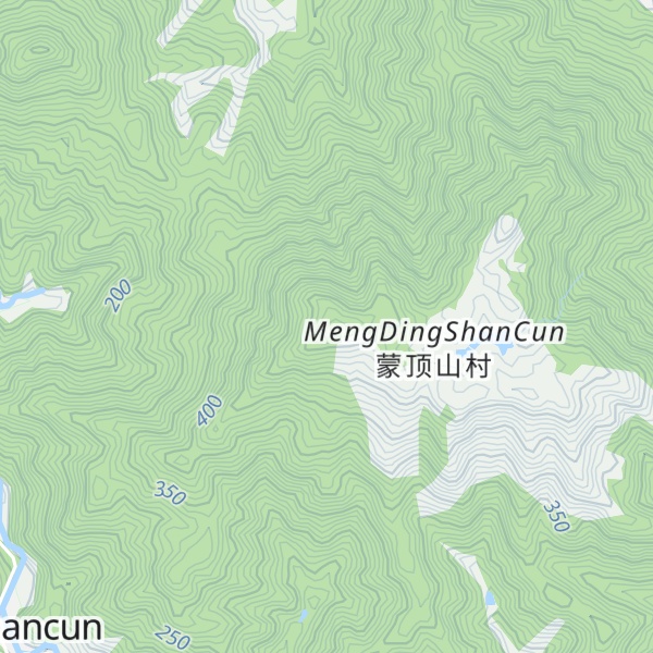 Map of MengDing Mountain