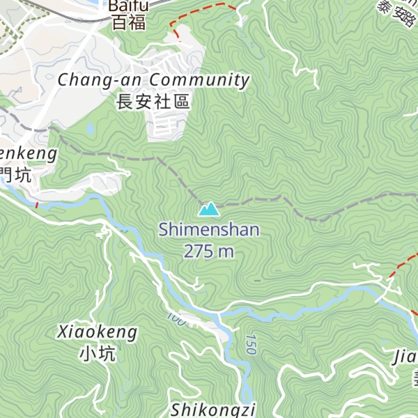 Map of Shimenshan