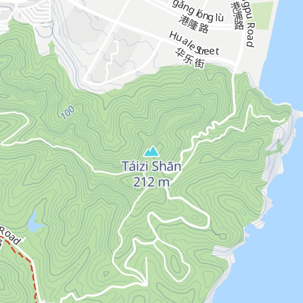 Map of Táizi Shān