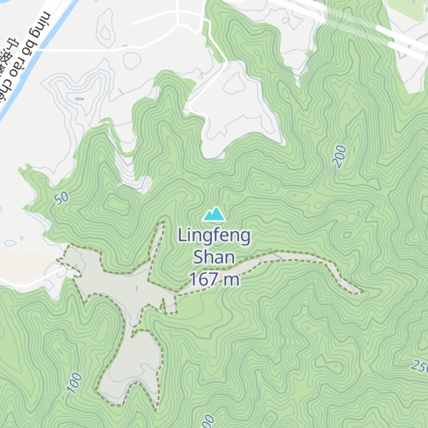 Map of Lingfeng Shan