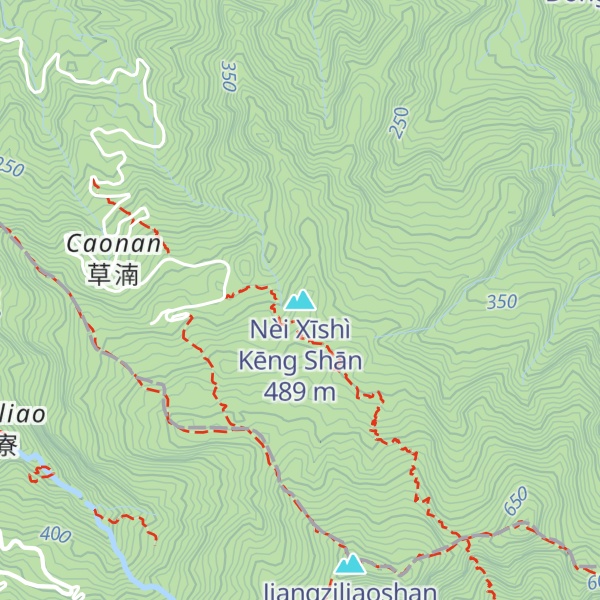 Map of Nèi Xīshì Kēng Shān