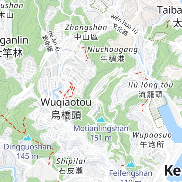 Map of Jiuhuashan