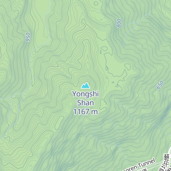 Map of Yongshi Shan