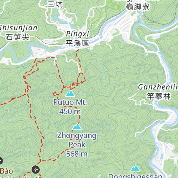 Map of Xiaozi Mt.