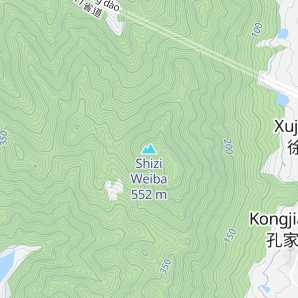 Map of Shizi Weiba