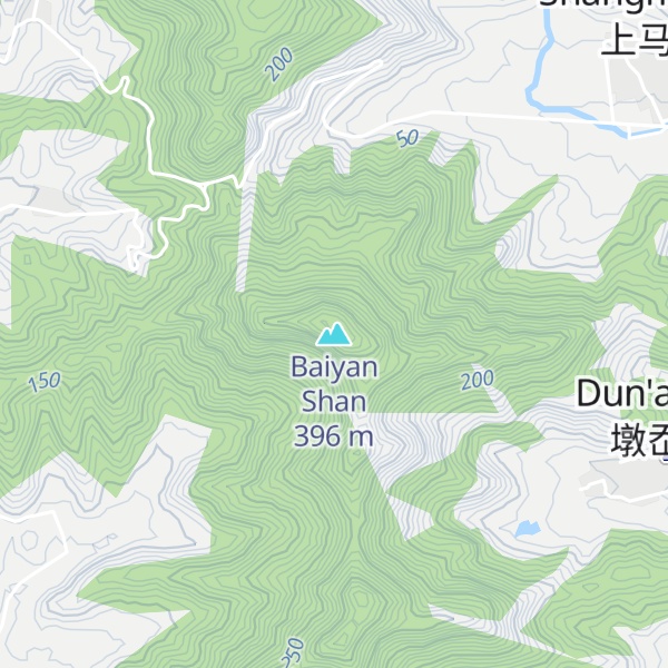 Map of Baiyan Shan