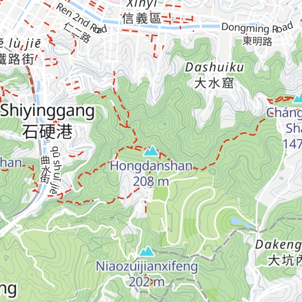Map of Hongdanshan