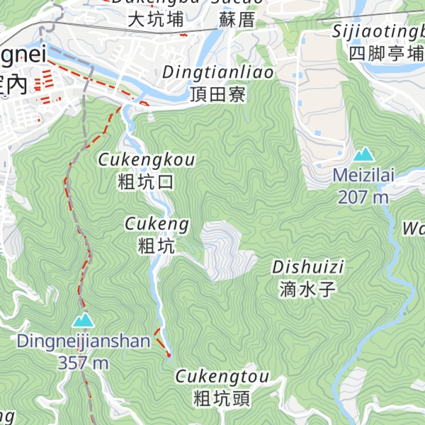 Map of Zujishan