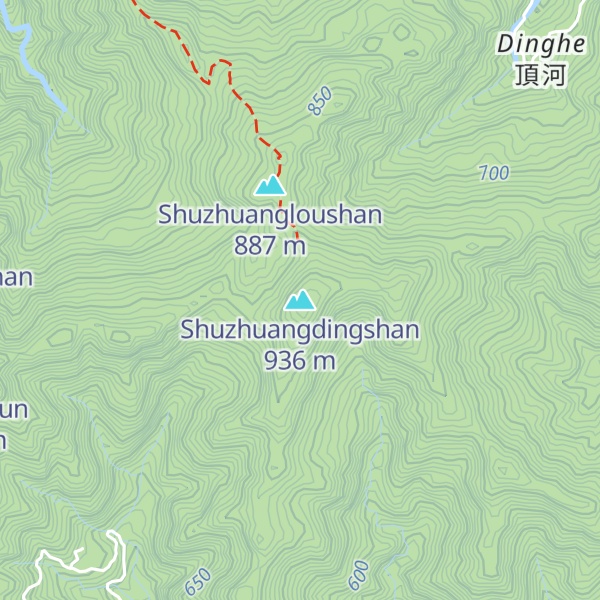 Map of Shuzhuangdingshan