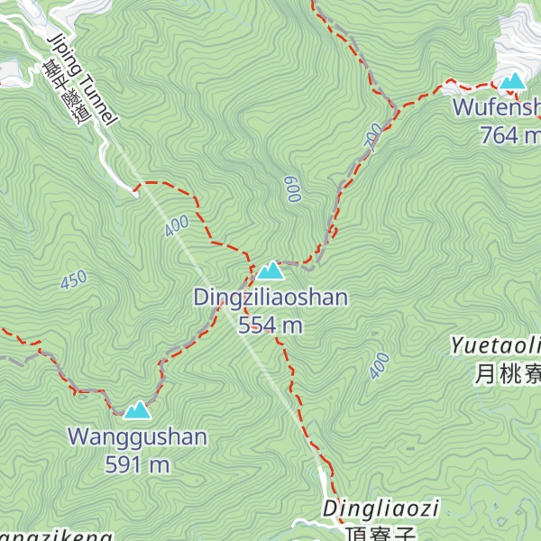 Map of Dingziliaoshan