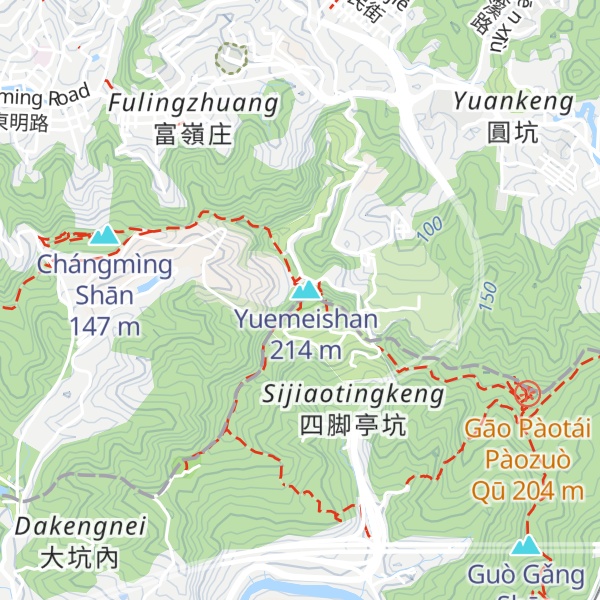 Map of Yuè Méi Shān