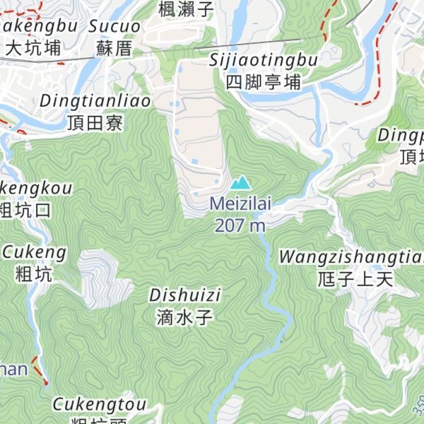 Map of Hetoushan