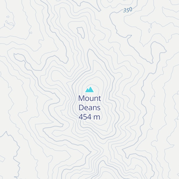 Map of Mount Deans