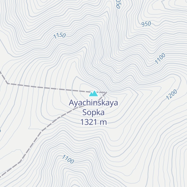 Map of Ayachinskaya Sopka