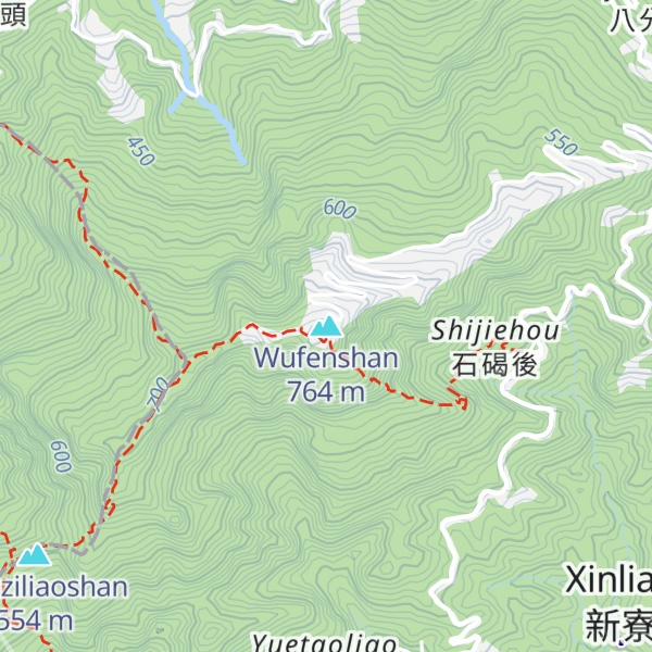 Map of Wufenshan
