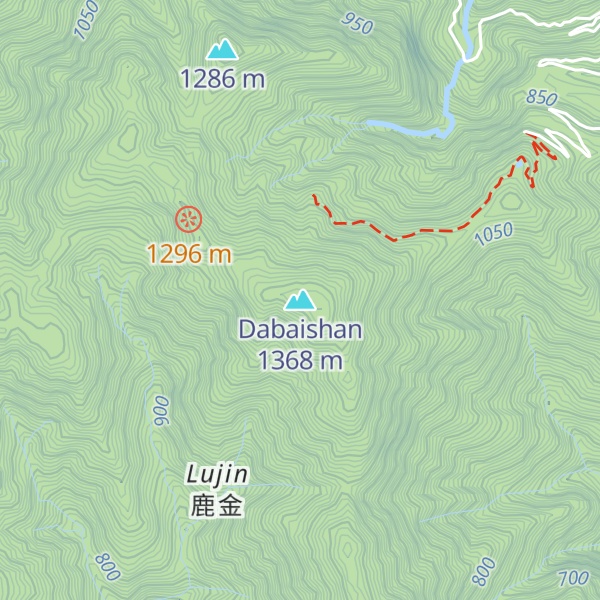 Map of Dabaishan