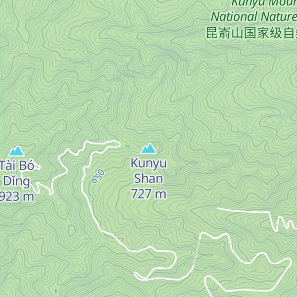 Map of Kunyu Shan