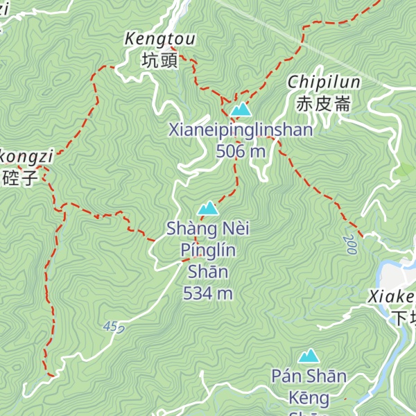 Map of Shàng Nèi Pínglín Shān
